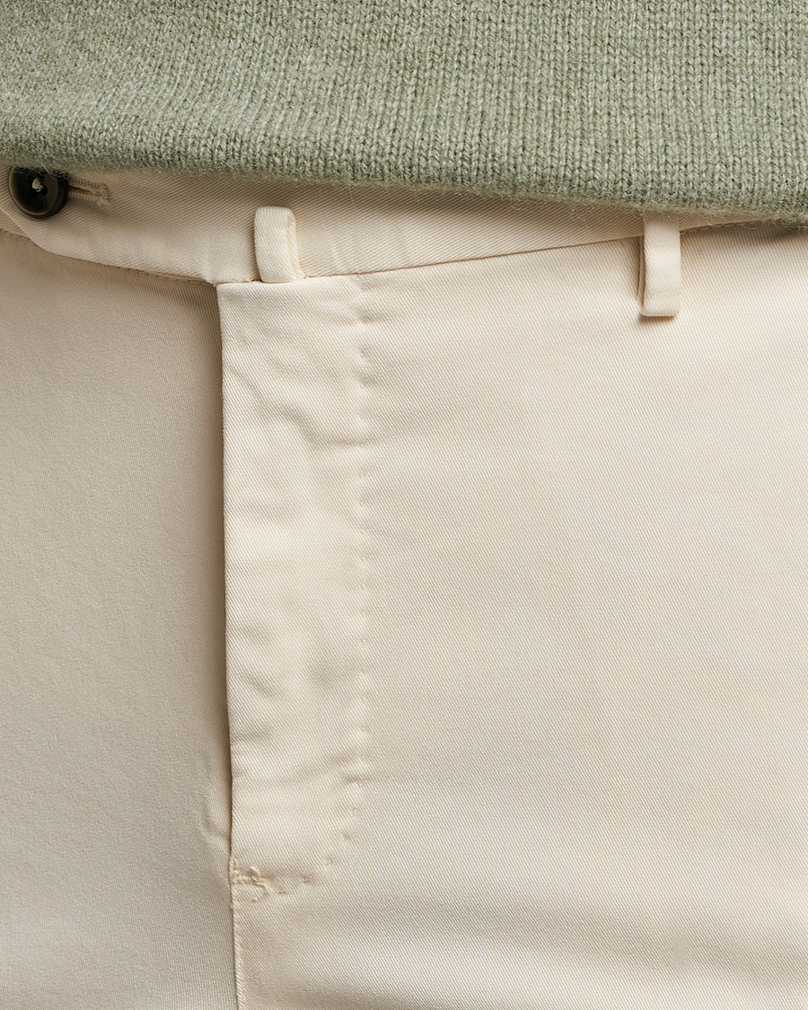 Herre | Bukser | PT01 | Slim Fit Cotton Stretch Chinos Off White