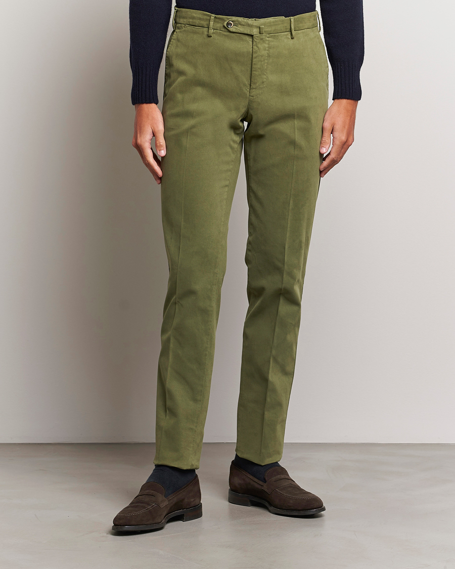 Herre | Afdelinger | PT01 | Slim Fit Cotton Stretch Chinos Dark Green