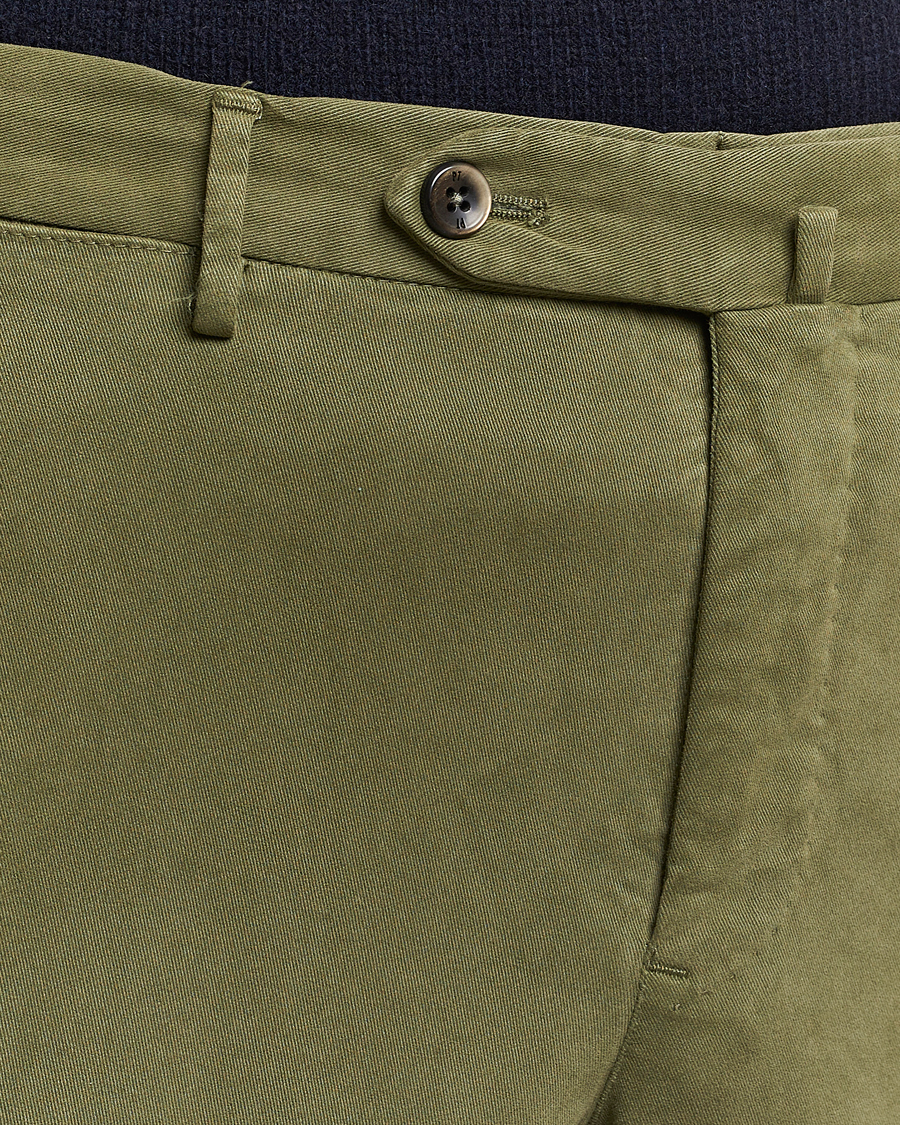 Herre | Bukser | PT01 | Slim Fit Cotton Stretch Chinos Dark Green