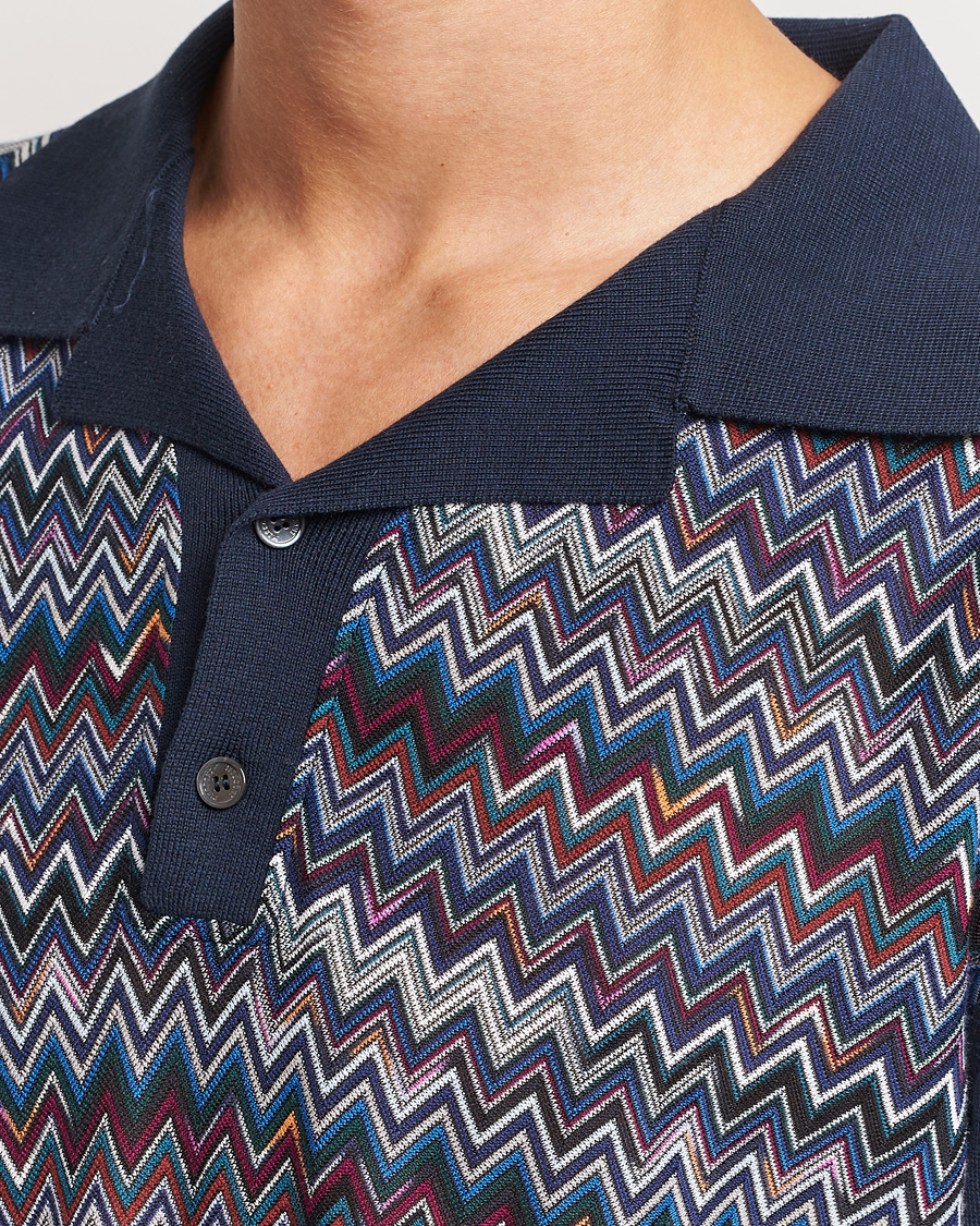 Herre | Polotrøjer | Missoni | Cotton/Silk Polo Navy