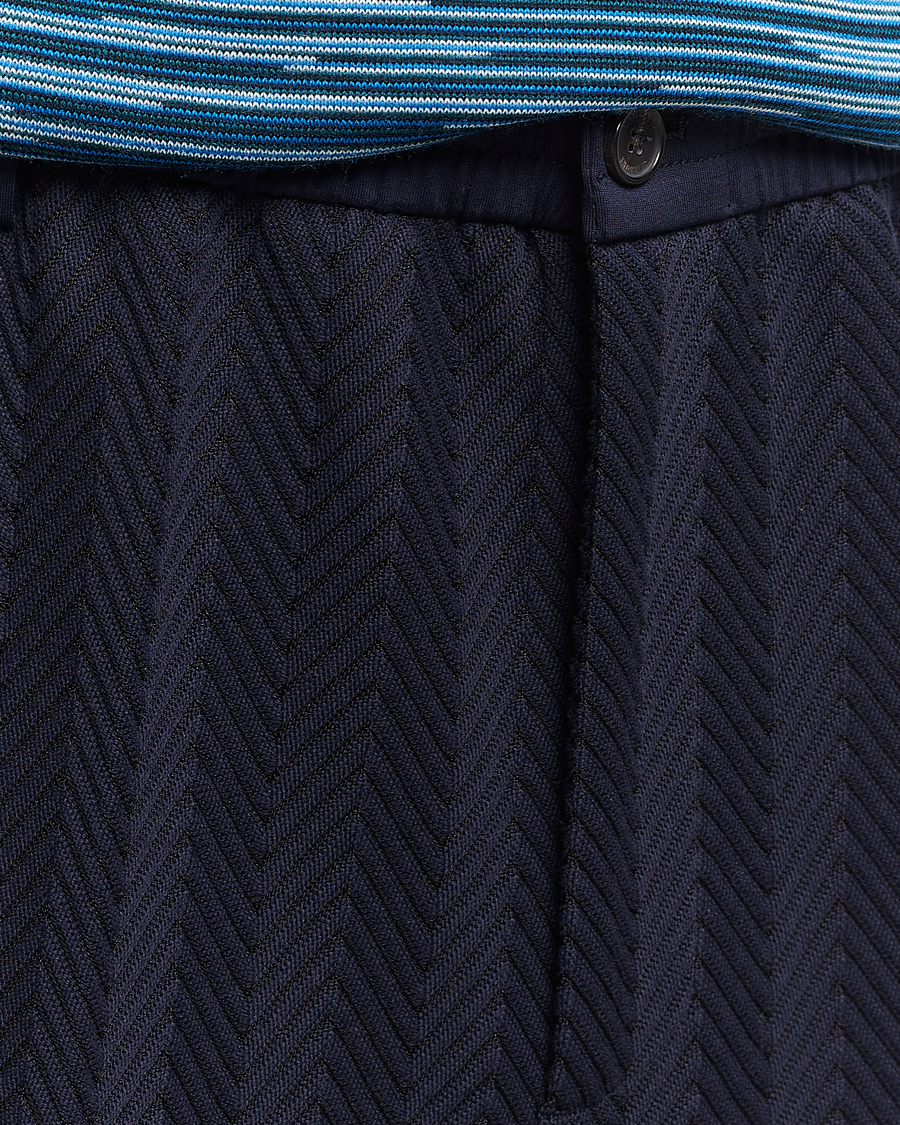 Herre | Bukser | Missoni | Tonal Zig-Zag Trousers Navy