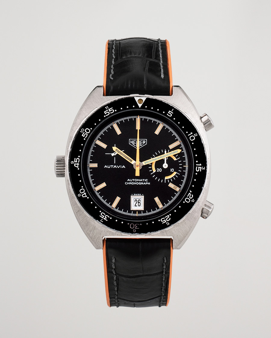 Brugt: | Pre-Owned & Vintage Watches | Heuer Pre-Owned | Autavia 15630 MH Orange Boy Steel Black