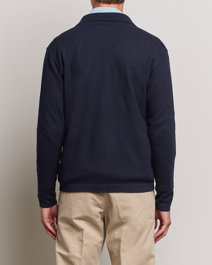 Herre | Trøjer | Altea | Wool Chore Jacket Navy