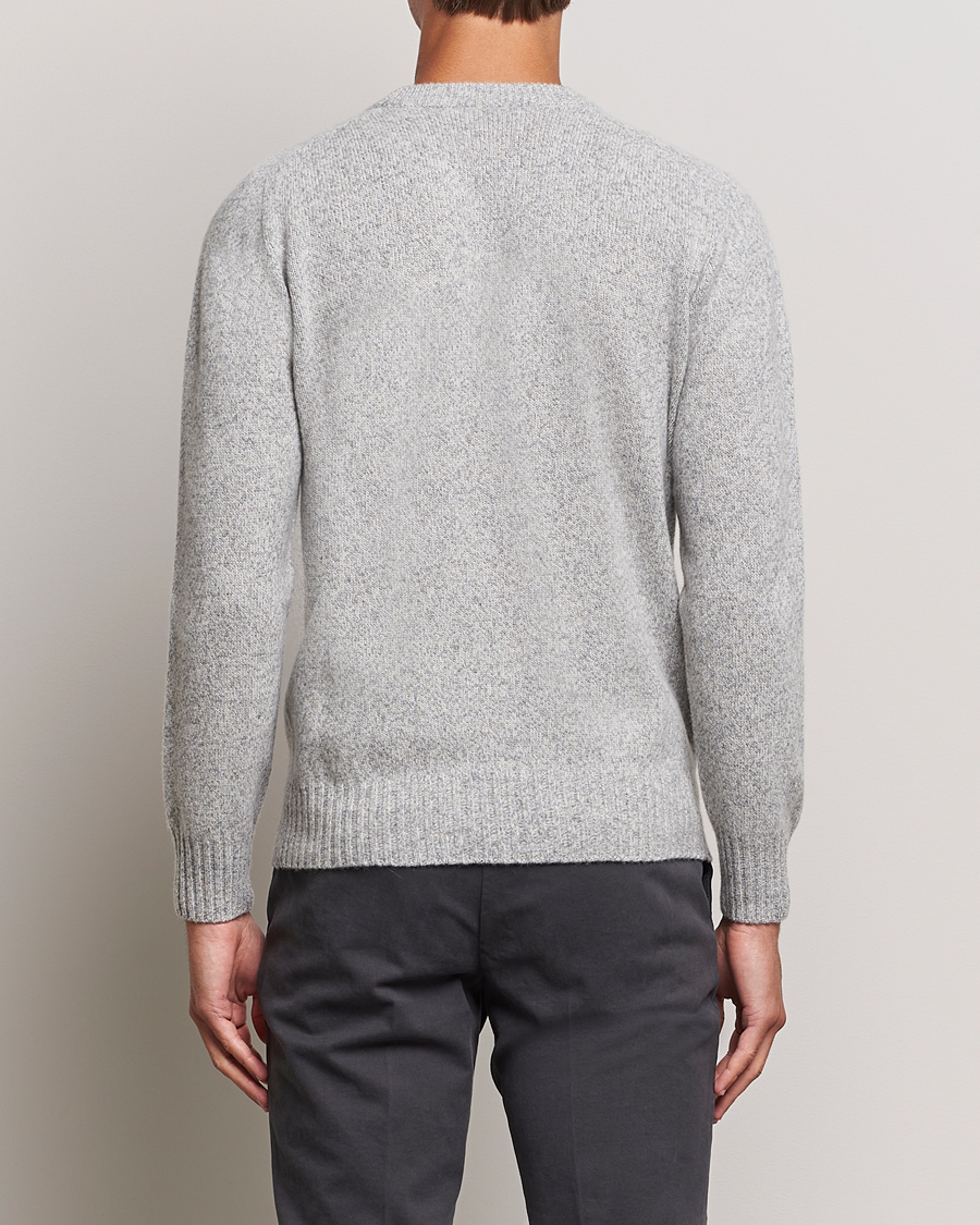 Herre | Trøjer | Altea | Wool/Cashmere Crew Neck Pullover Grey Melange