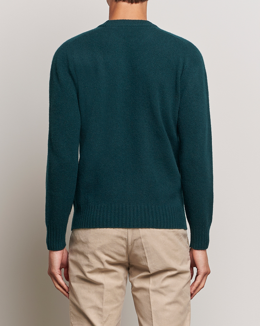 Herre | Trøjer | Altea | Wool/Cashmere Crew Neck Pullover Dark Green