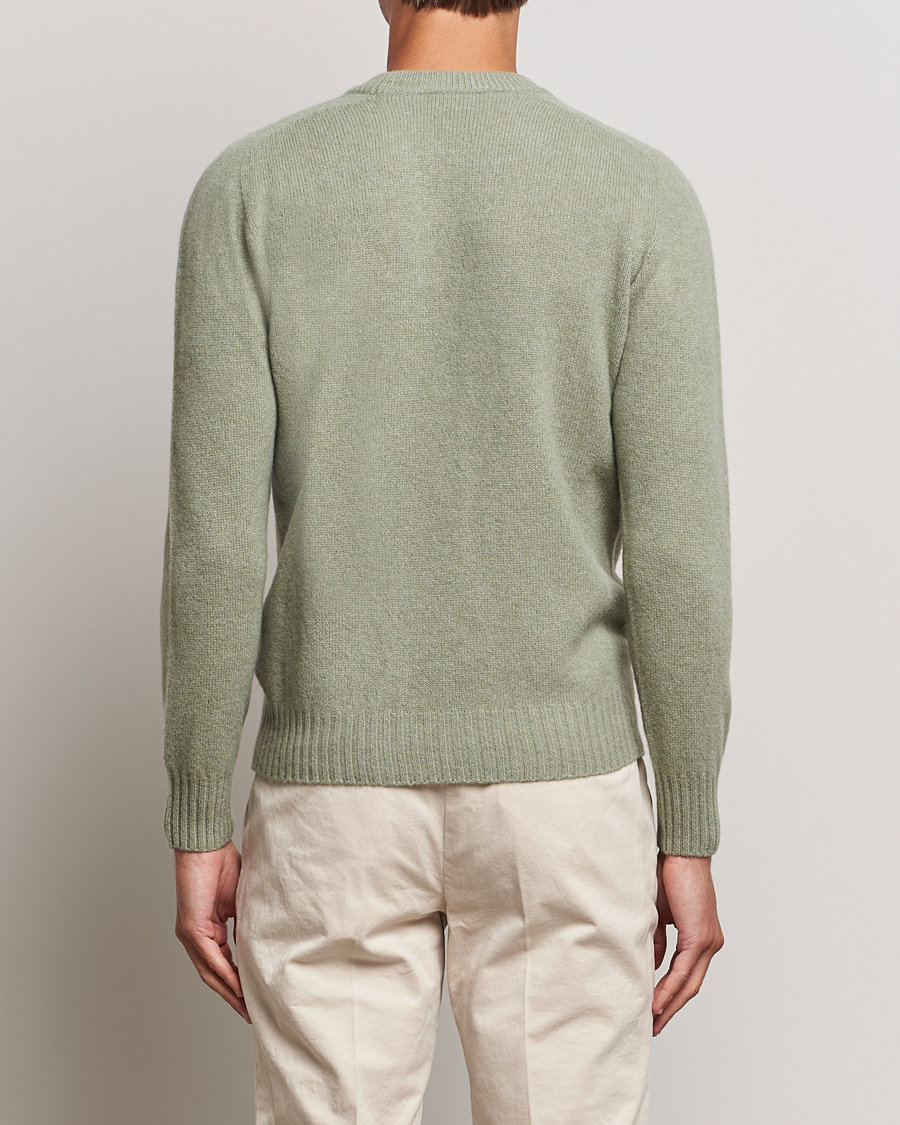 Herre | Trøjer | Altea | Wool/Cashmere Crew Neck Pullover Sage