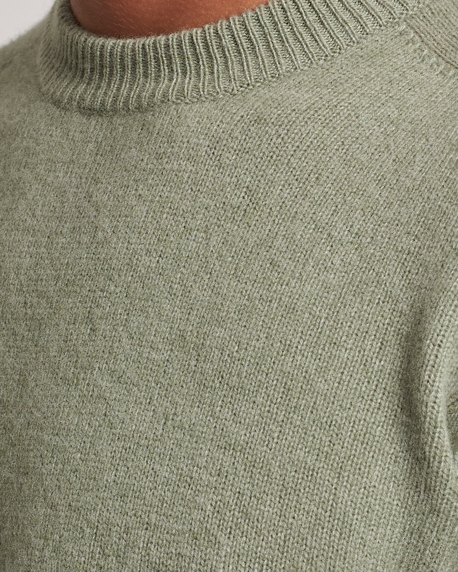 Herre | Trøjer | Altea | Wool/Cashmere Crew Neck Pullover Sage