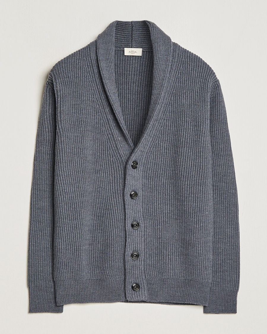 Herre | Trøjer | Altea | Shawl Collar Cardigan Charcoal