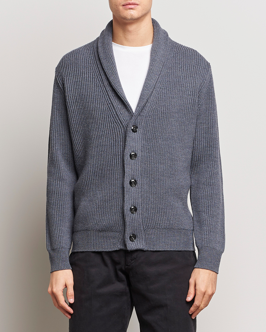 Herre | Cardigans | Altea | Shawl Collar Cardigan Charcoal