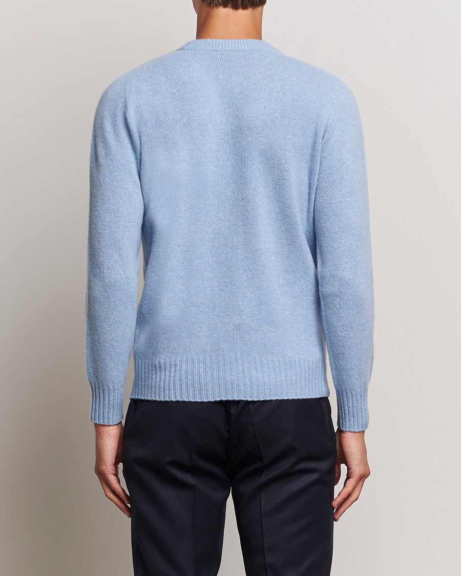 Herre | Trøjer | Altea | Wool/Cashmere Crew Neck Pullover Light Blue