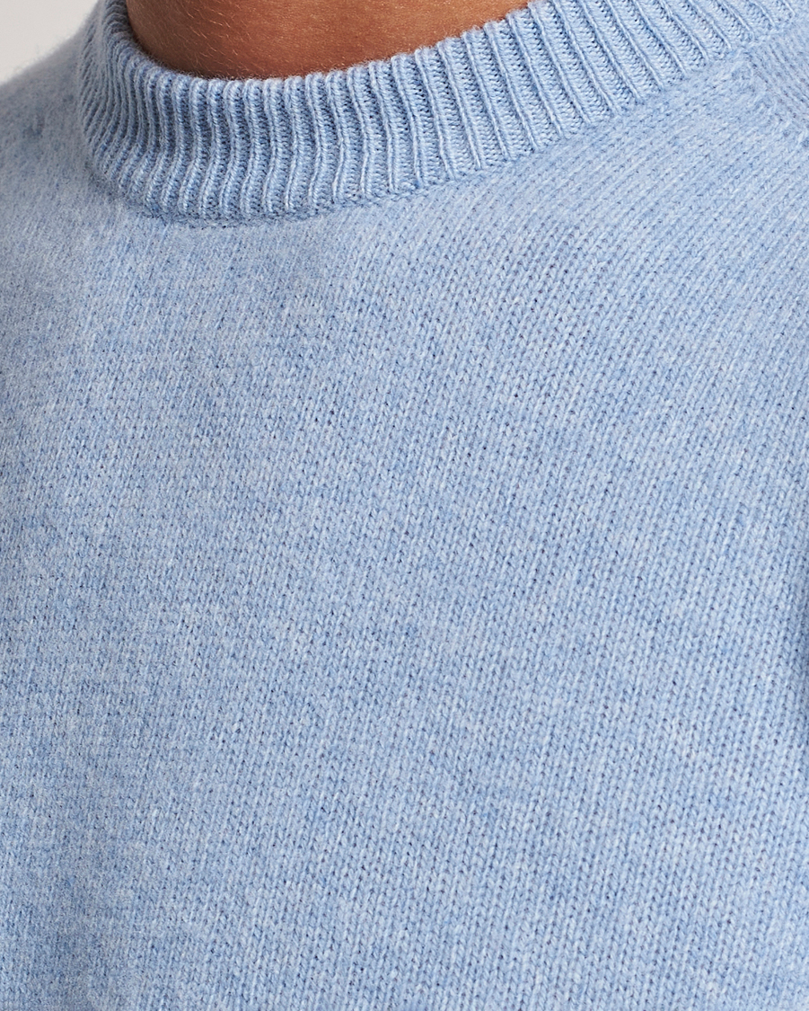 Herre | Trøjer | Altea | Wool/Cashmere Crew Neck Pullover Light Blue