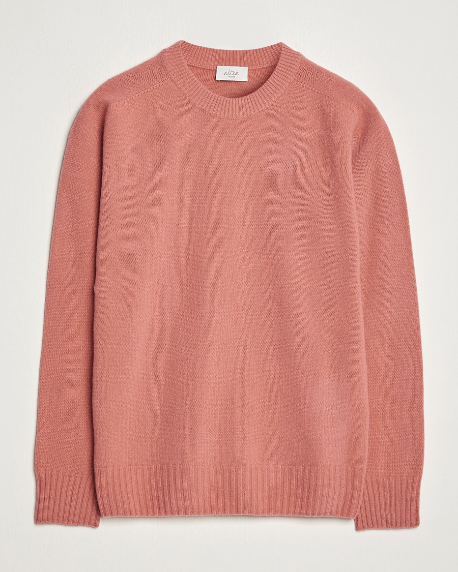 Herre | Trøjer | Altea | Wool/Cashmere Crew Neck Pullover Rosa