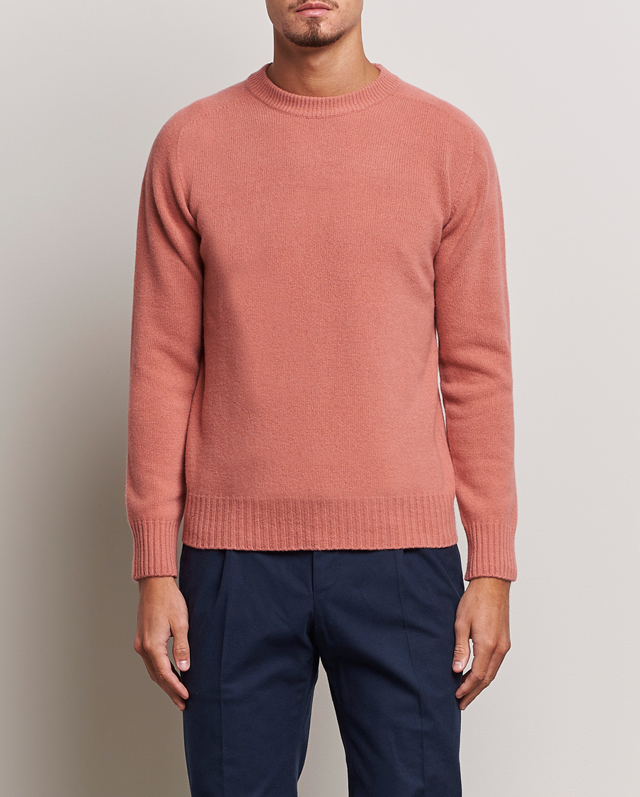 Herre | Italian Department | Altea | Wool/Cashmere Crew Neck Pullover Rosa