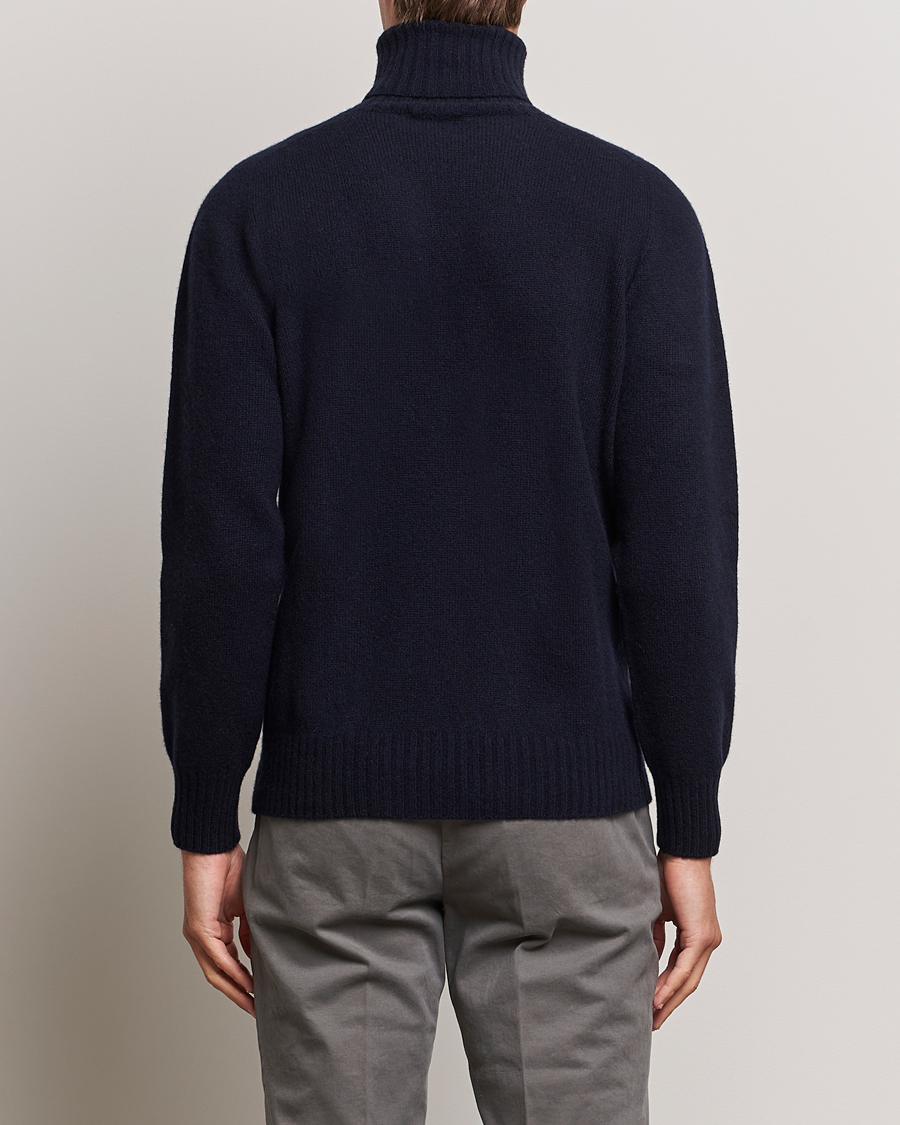 Herre | Trøjer | Altea | Wool/Cashmere Crew Neck Rollneck Navy