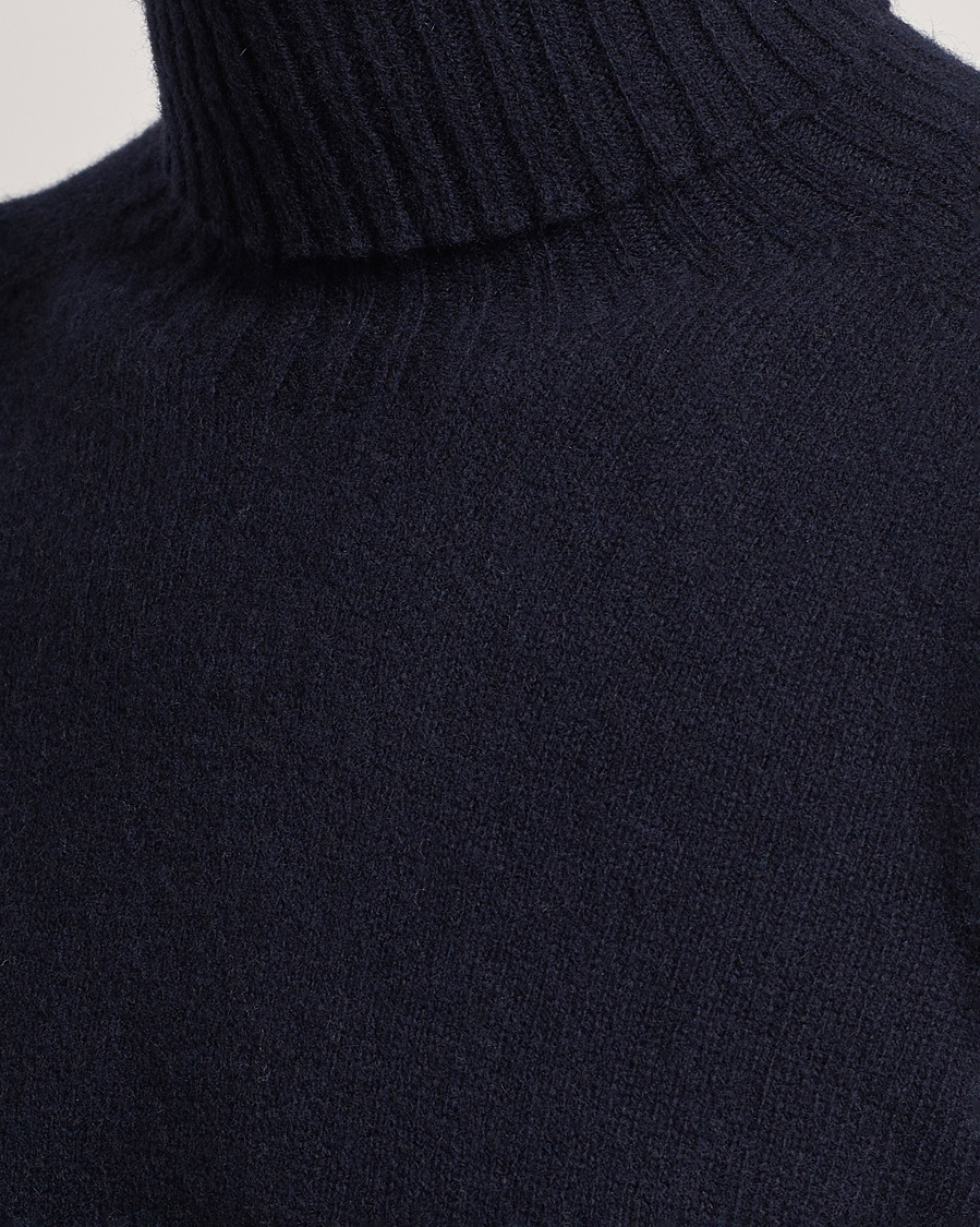 Herre | Trøjer | Altea | Wool/Cashmere Crew Neck Rollneck Navy