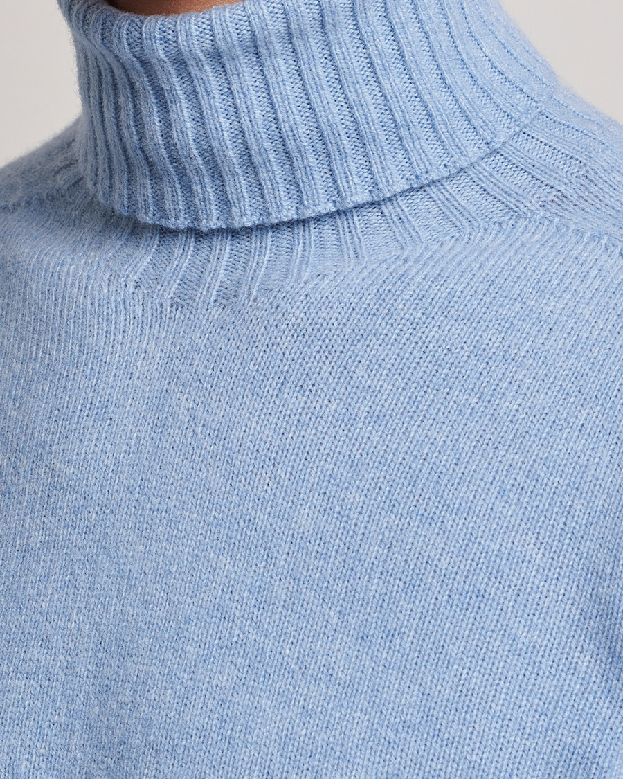 Herre | Trøjer | Altea | Wool/Cashmere Crew Neck Rollneck Light Blue