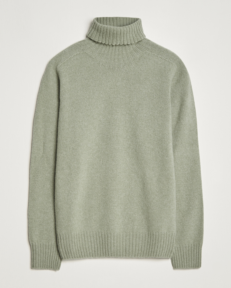 Herre | Trøjer | Altea | Wool/Cashmere Crew Neck Rollneck Sage