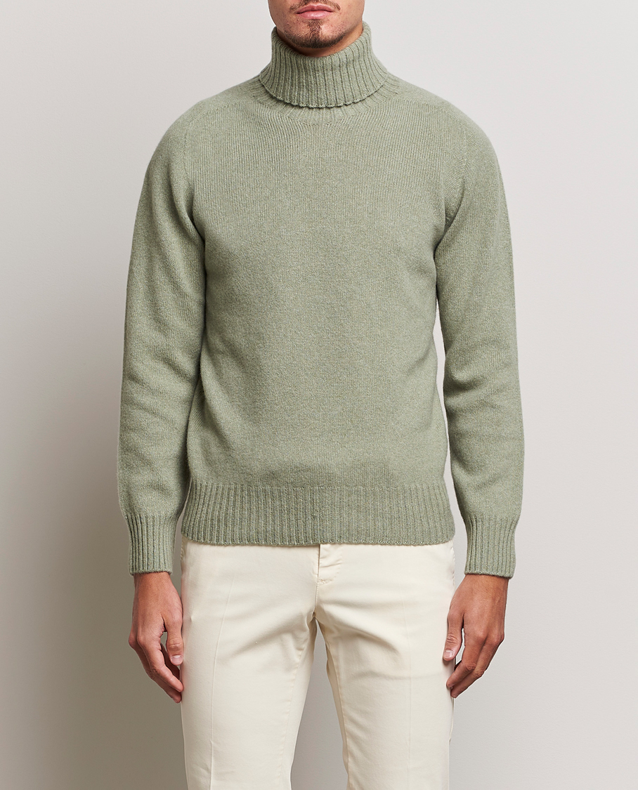 Herre | Rullekravetrøjer | Altea | Wool/Cashmere Crew Neck Rollneck Sage