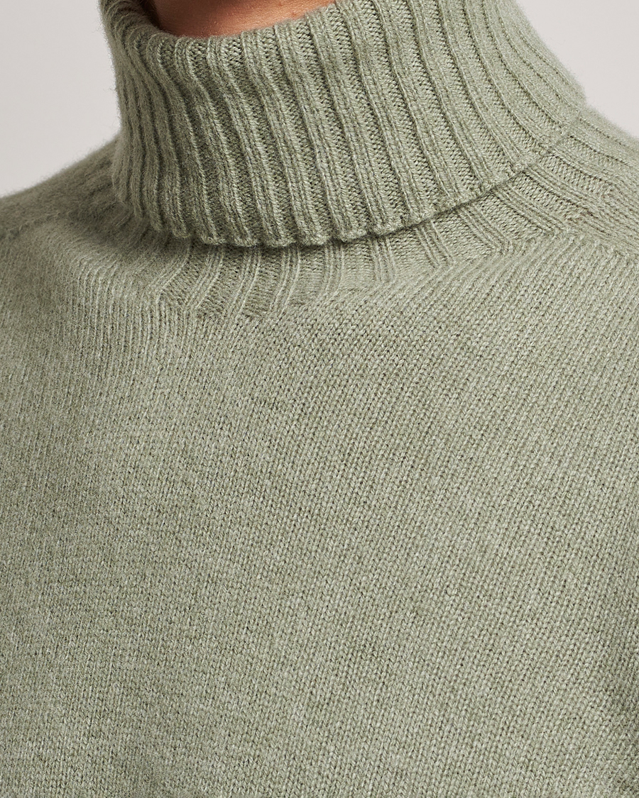 Herre | Trøjer | Altea | Wool/Cashmere Crew Neck Rollneck Sage