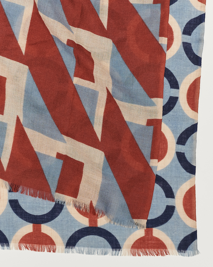 Herre | Altea Printed Wool Scarf Brick | Altea | Printed Wool Scarf Brick