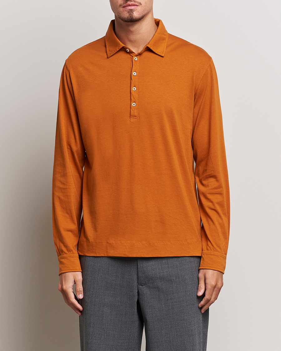 Herre | Trøjer | Massimo Alba | Ischia Cotton/Cashmere Polo Brick