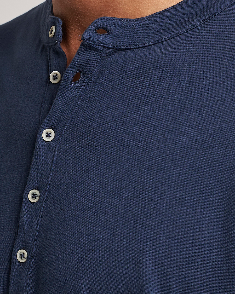 Herre | Trøjer | Massimo Alba | Hawai Cotton/Cashmere Henley Navy
