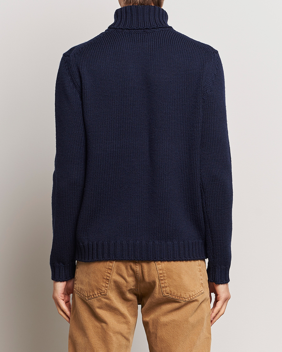 Herre | Trøjer | Massimo Alba | Karl Knit Rollneck Navy