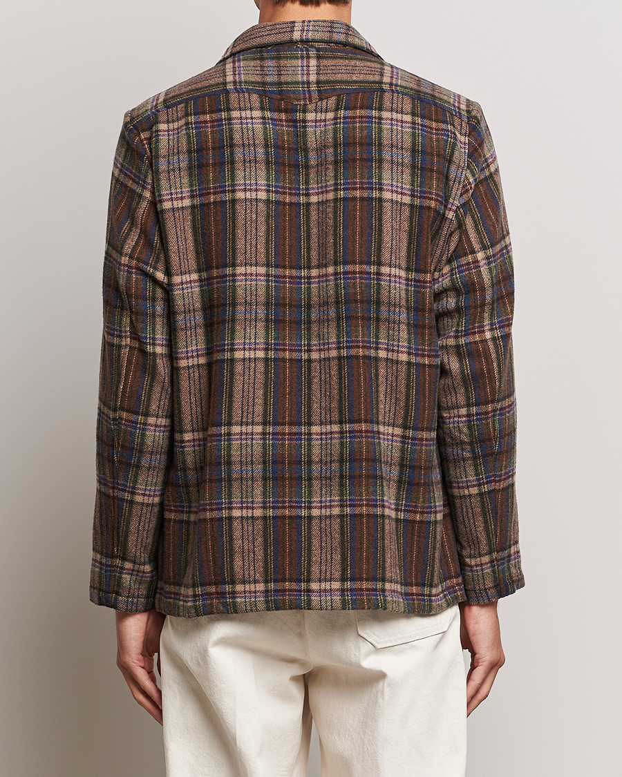 Herre | Jakker | Massimo Alba | Florida Soft Wool Shirt Jacket Brown Check