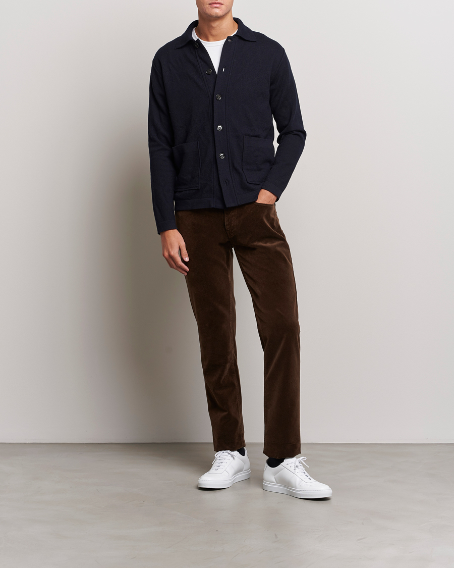 Herre | Bukser | Massimo Alba | Regular Fit Velvet 5-Pocket Pants Chestnut