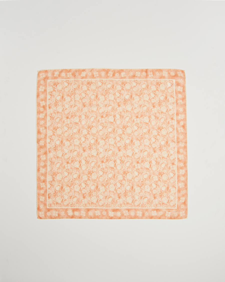 Herre | Massimo Alba Printed Cashmere Bandana Apricot | Massimo Alba | Printed Cashmere Bandana Apricot