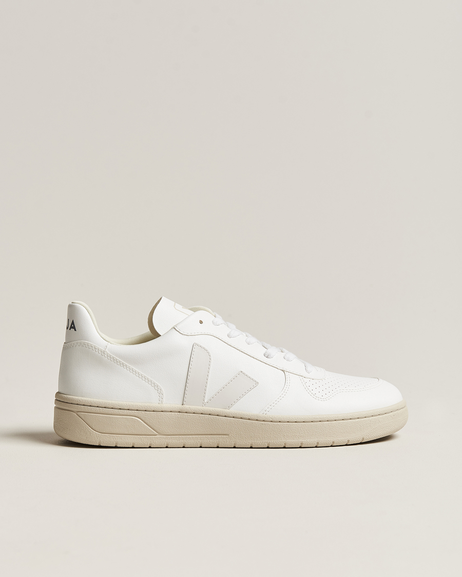Herre | Veja V-10 Vegan Leather Sneaker Full White 40 | Veja | V-10 Vegan Leather Sneaker Full White 40