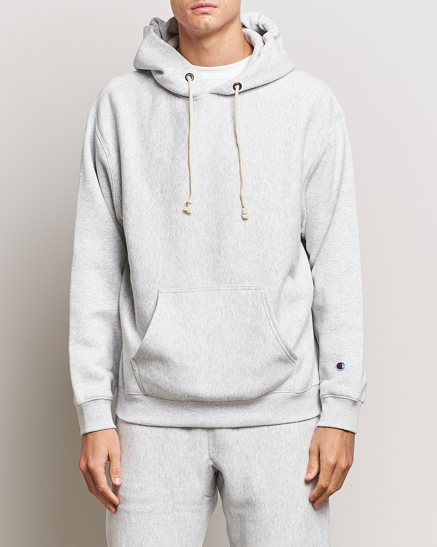 Herre | Tøj | Champion | Reverse Weave Soft Fleece Hoodie Grey Melange