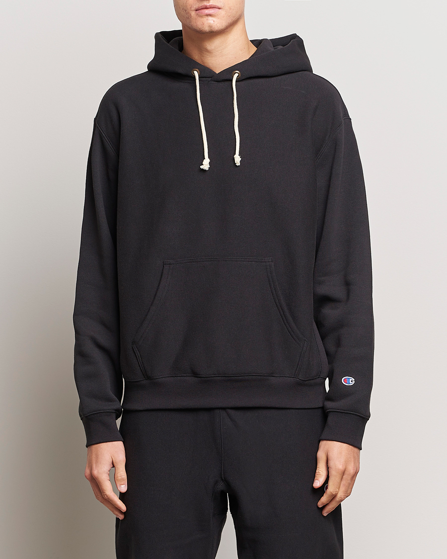 Herre | Tøj | Champion | Reverse Weave Soft Fleece Hoodie Black Beauty