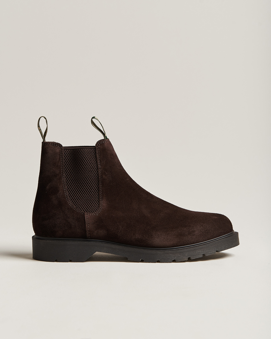 Herre | Støvler | Loake Shoemakers | Mccauley Heat Sealed Chelsea Brown Suede