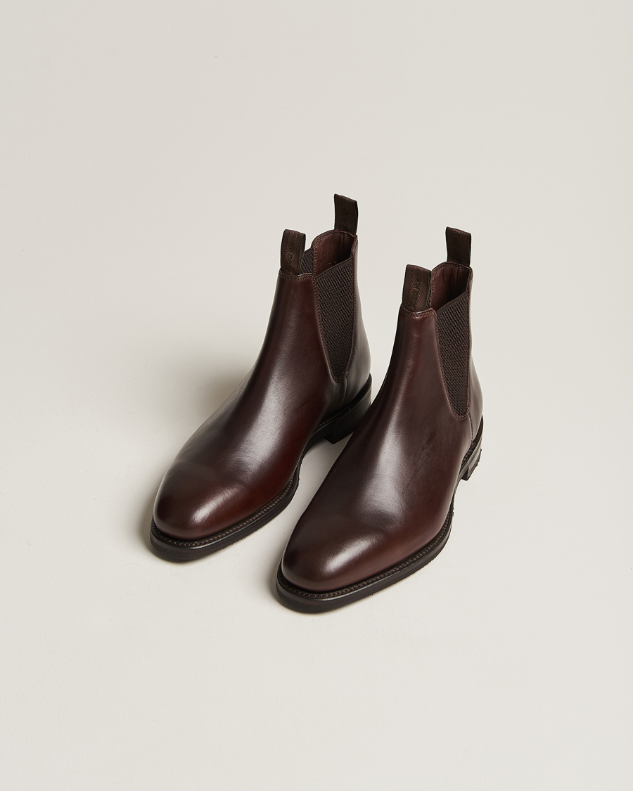 Herre | Best of British | Loake 1880 | Emsworth Chelsea Boot Dark Brown Leather