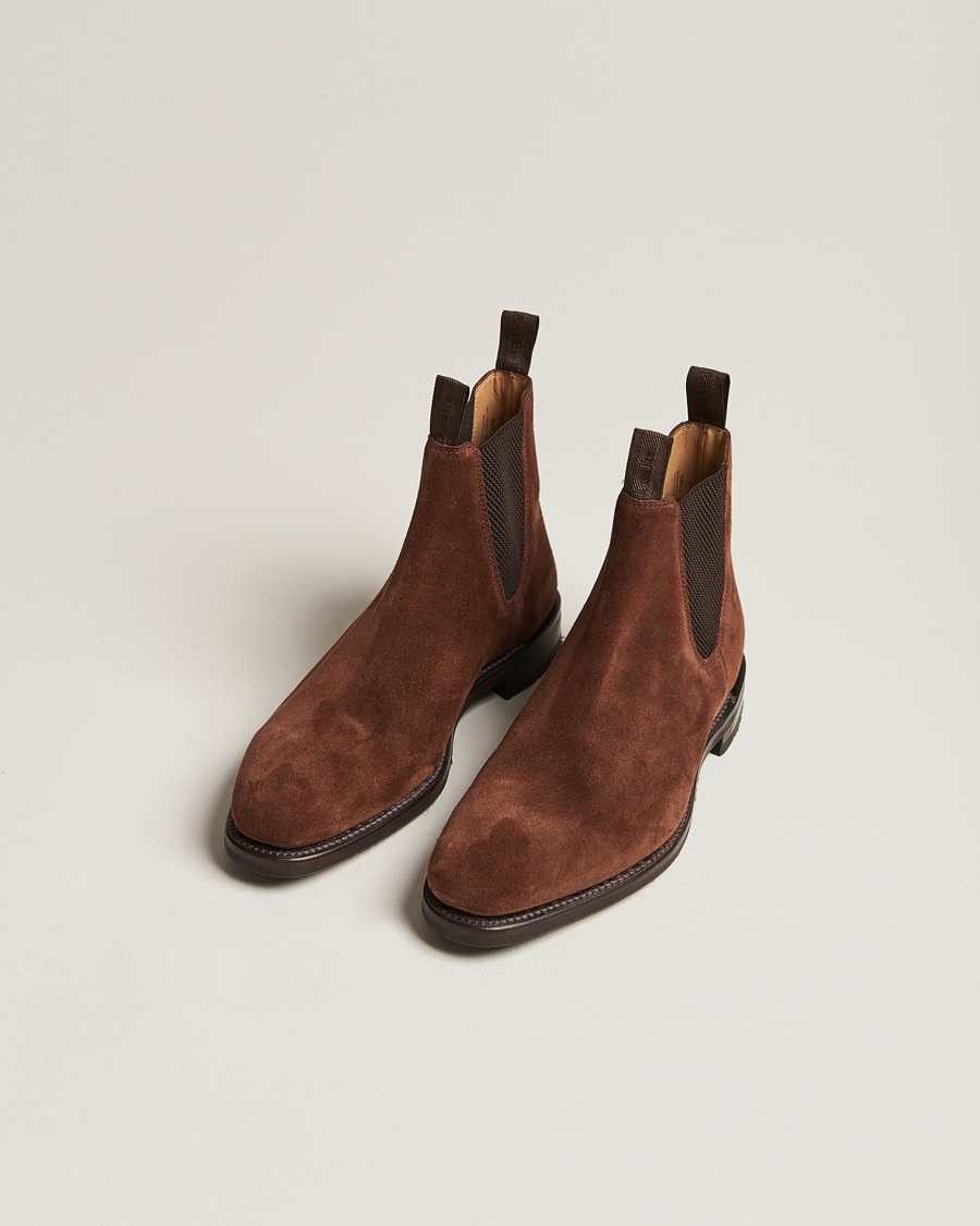 Herre | Håndlavede sko | Loake 1880 | Emsworth Chelsea Boot Polo Suede
