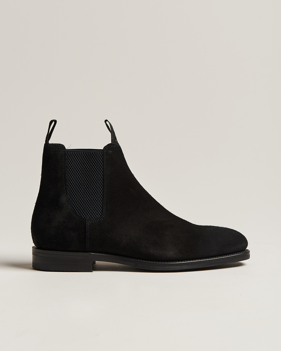 Herre | Loake 1880 Emsworth Chelsea Boot Black Suede | Loake 1880 | Emsworth Chelsea Boot Black Suede