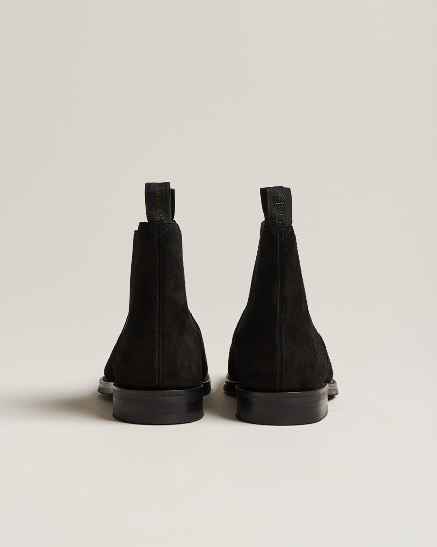 Herre | Loake 1880 Emsworth Chelsea Boot Black Suede | Loake 1880 | Emsworth Chelsea Boot Black Suede