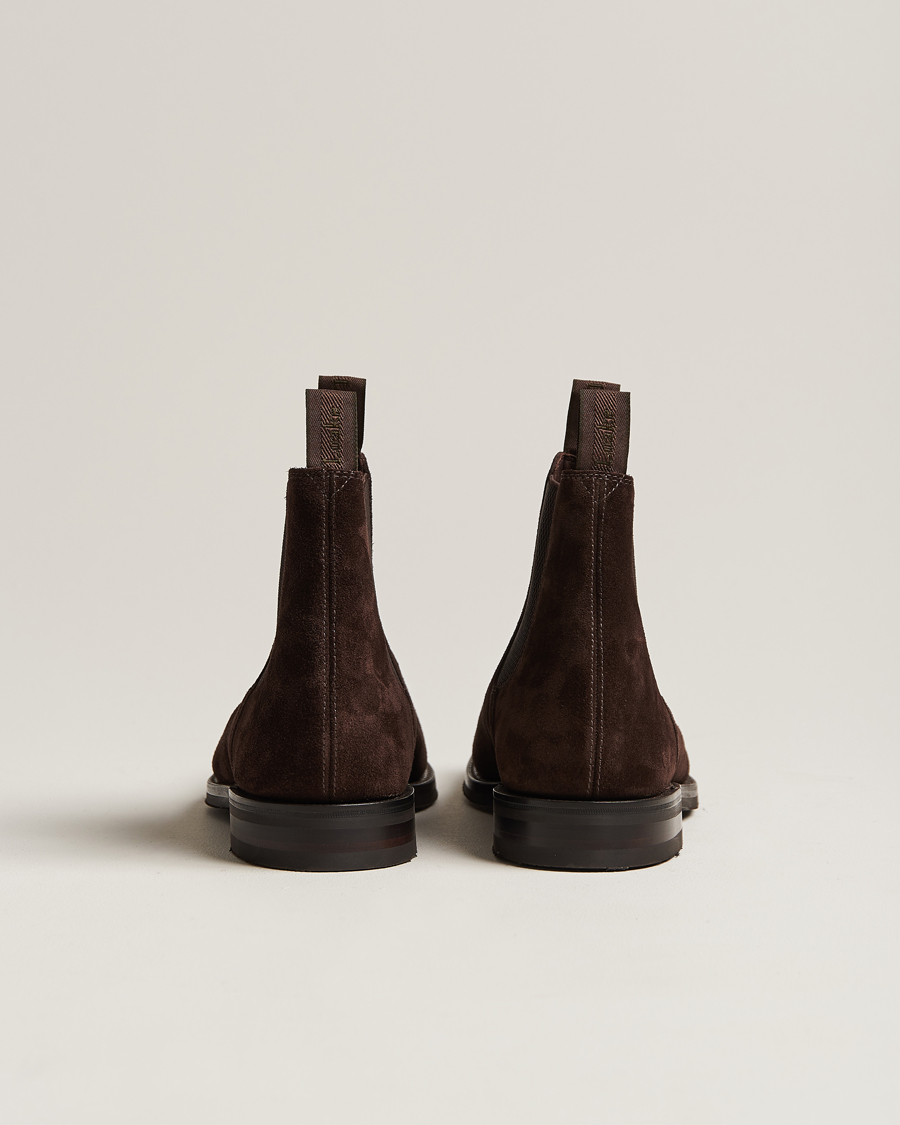 Herre | Loake 1880 Emsworth Chelsea Boot Dark Brown Suede | Loake 1880 | Emsworth Chelsea Boot Dark Brown Suede