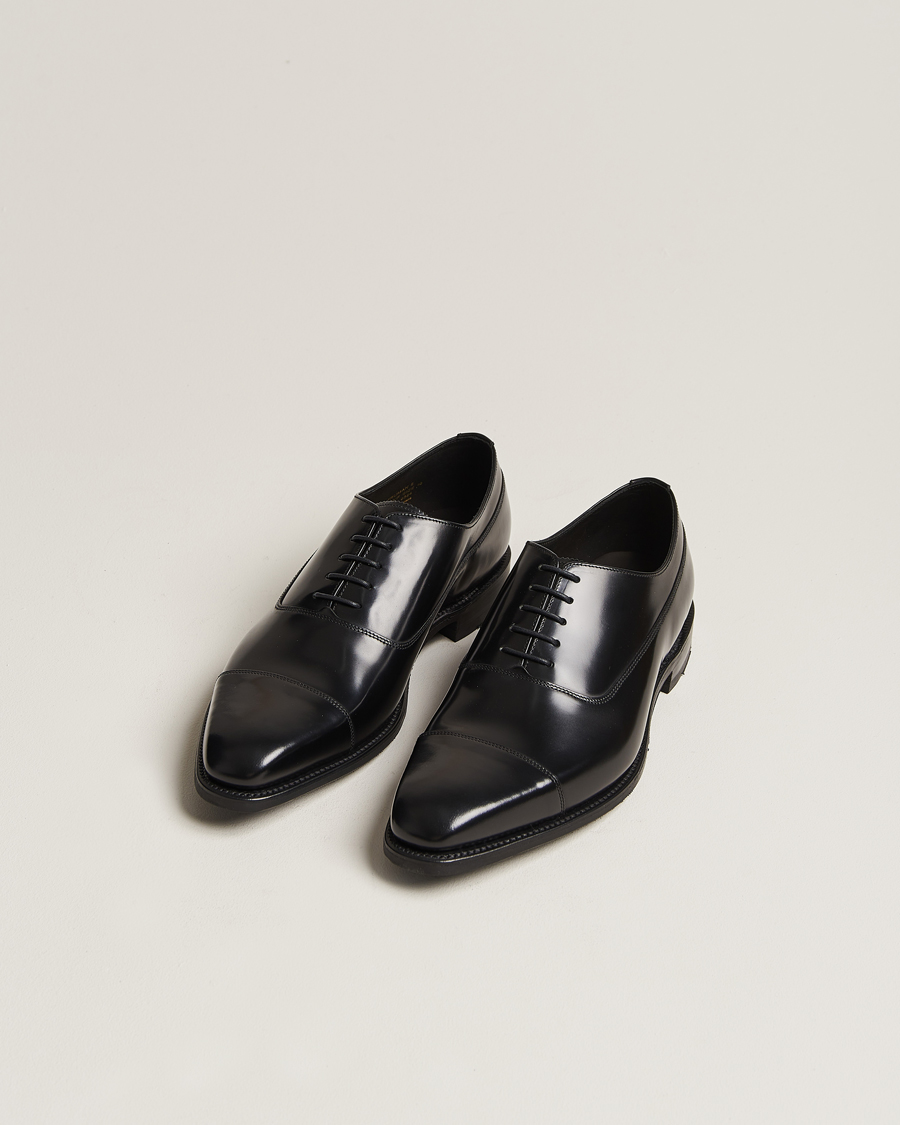 Herre | Oxfords | Loake Shoemakers | Truman Polished Oxford Toe Cap Black