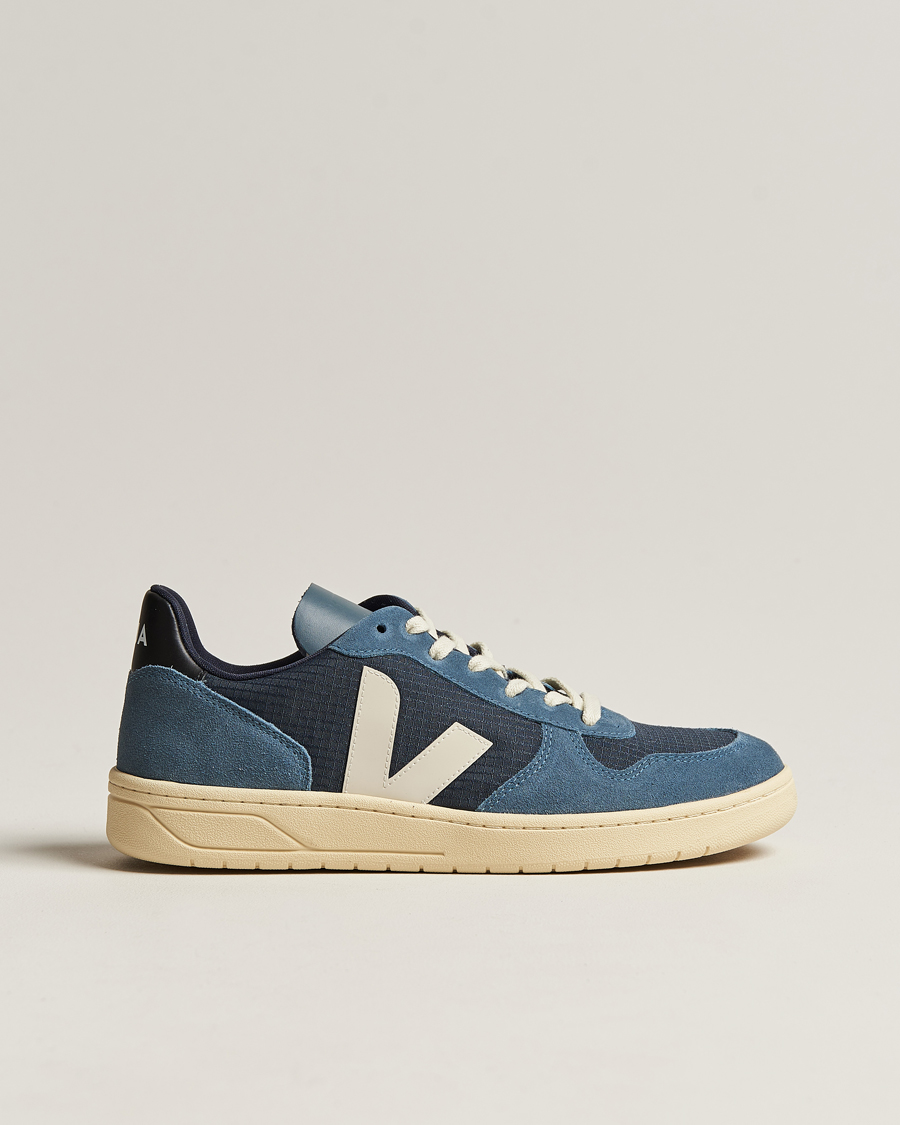 Herre | Veja V-10 Ripstop Leather Sneaker Nautico Pierre | Veja | V-10 Ripstop Leather Sneaker Nautico Pierre