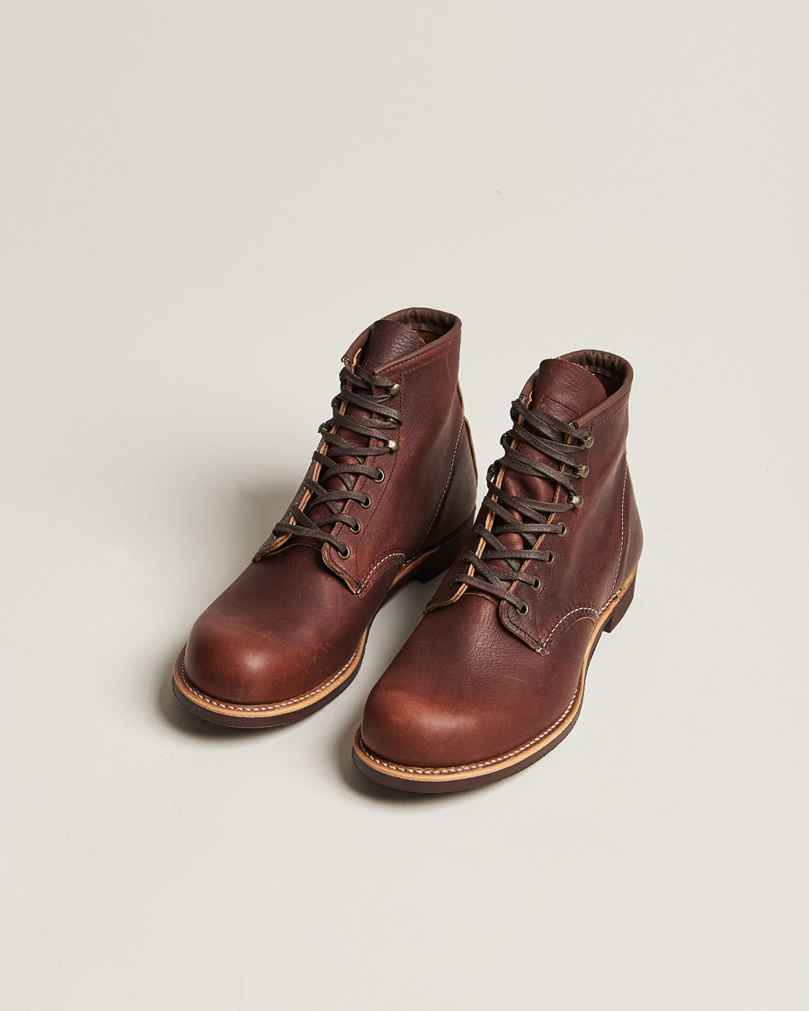 Herre | American Heritage | Red Wing Shoes | Blacksmith Boot Briar Oil Slick Leather