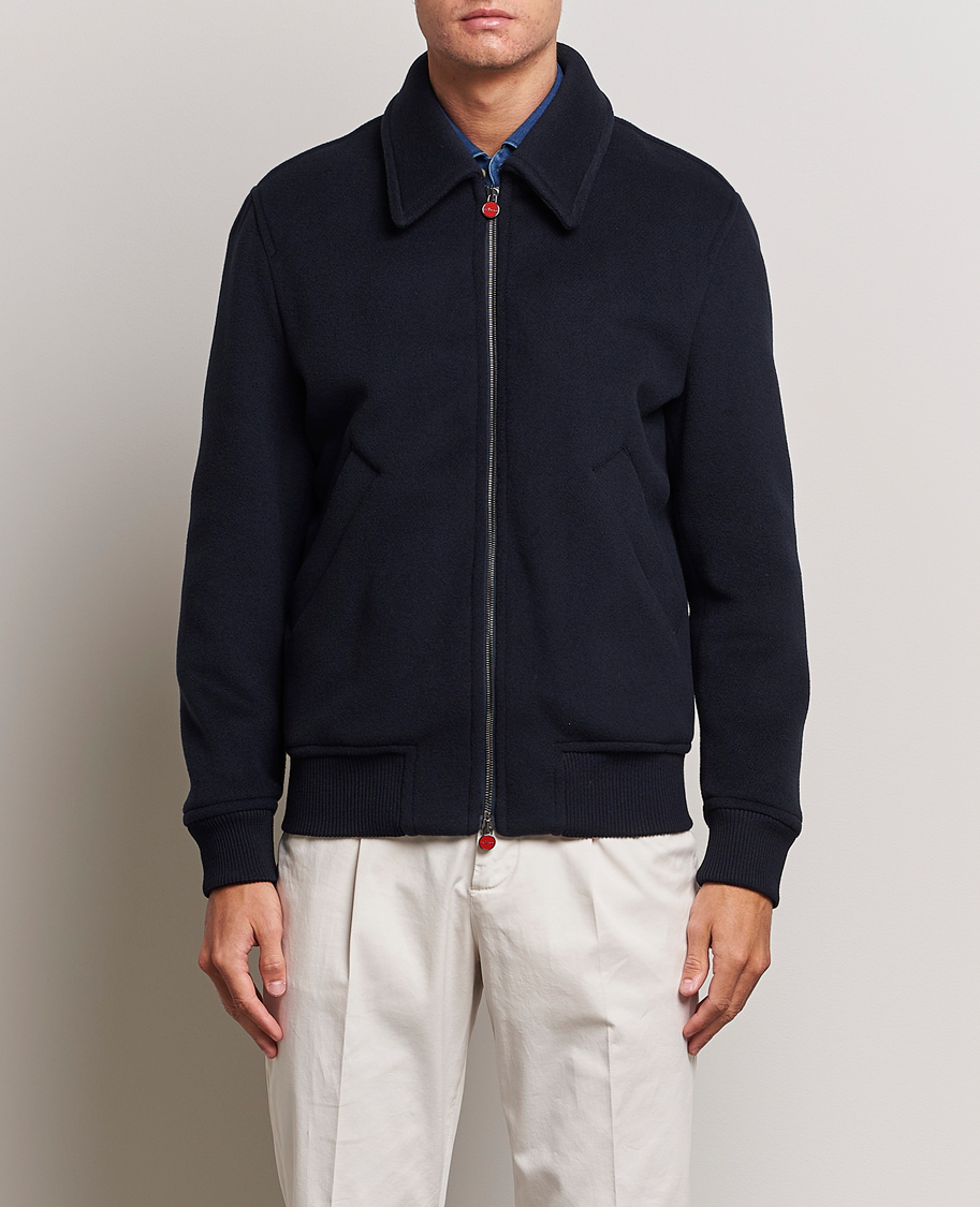 Herre | Jakker | Kiton | Wool/Cashmere Bomber Jacket Navy