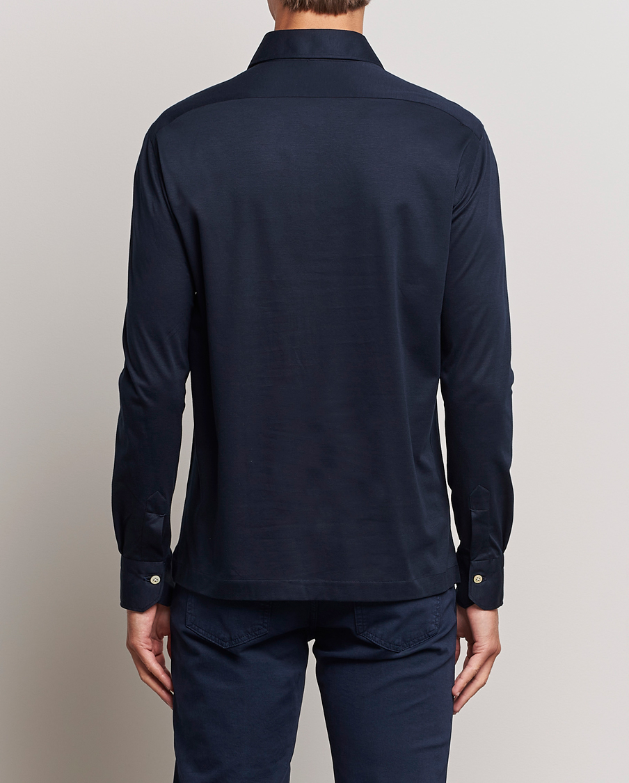 Herre | Skjorter | Kiton | Popover Shirt Navy