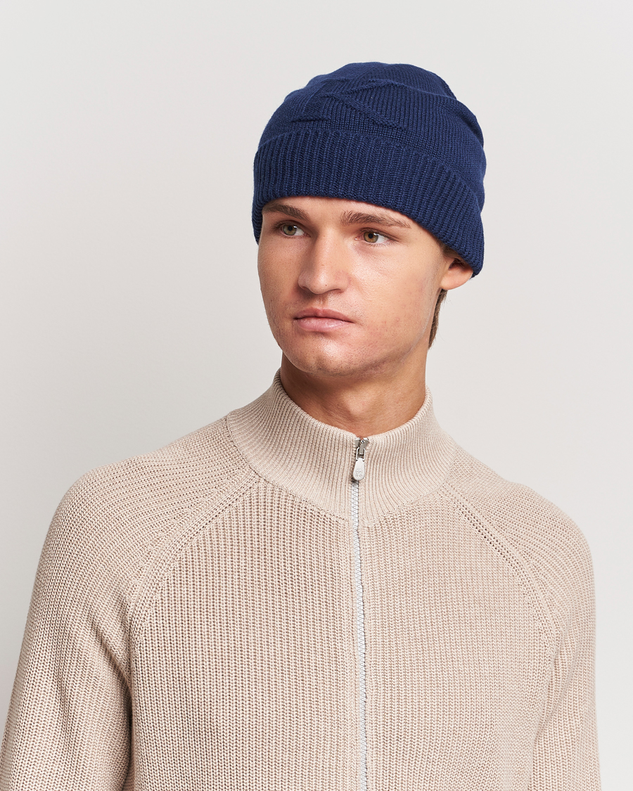 Herre | Kiton | Kiton | Cashmere Beanie Navy