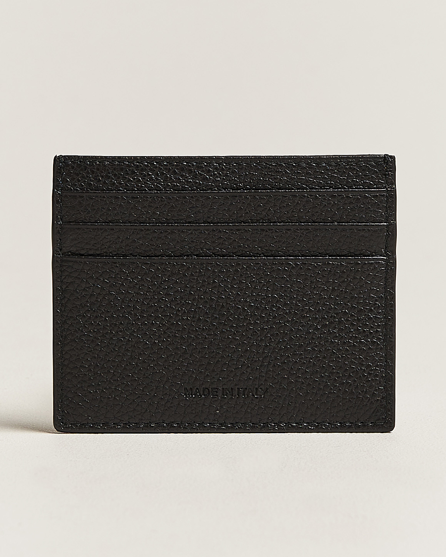Herre | Kiton | Kiton | Grain Leather Cardholder Black