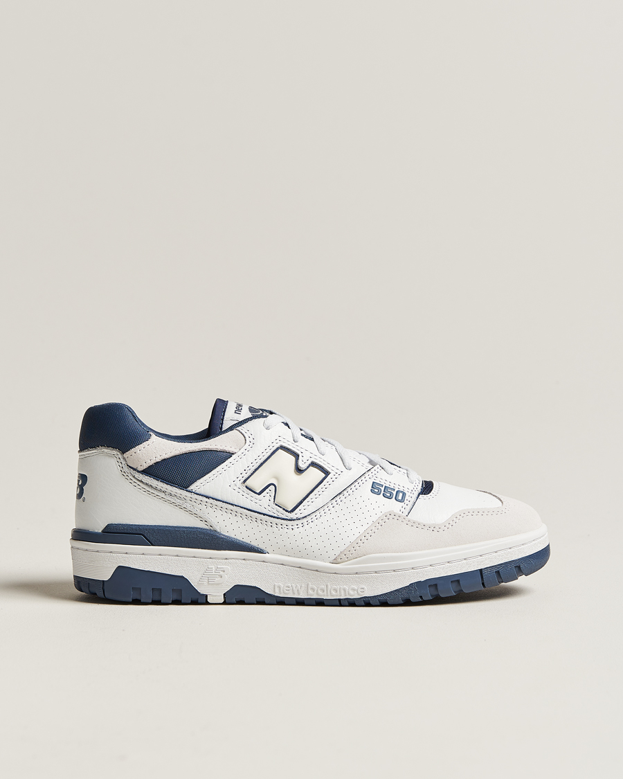 Herre | New Balance 550 Sneakers White/Blue | New Balance | 550 Sneakers White/Blue
