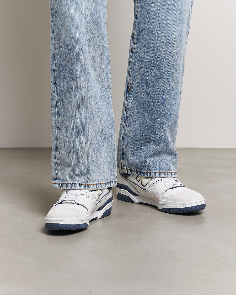 Herre | New Balance 550 Sneakers White/Blue | New Balance | 550 Sneakers White/Blue