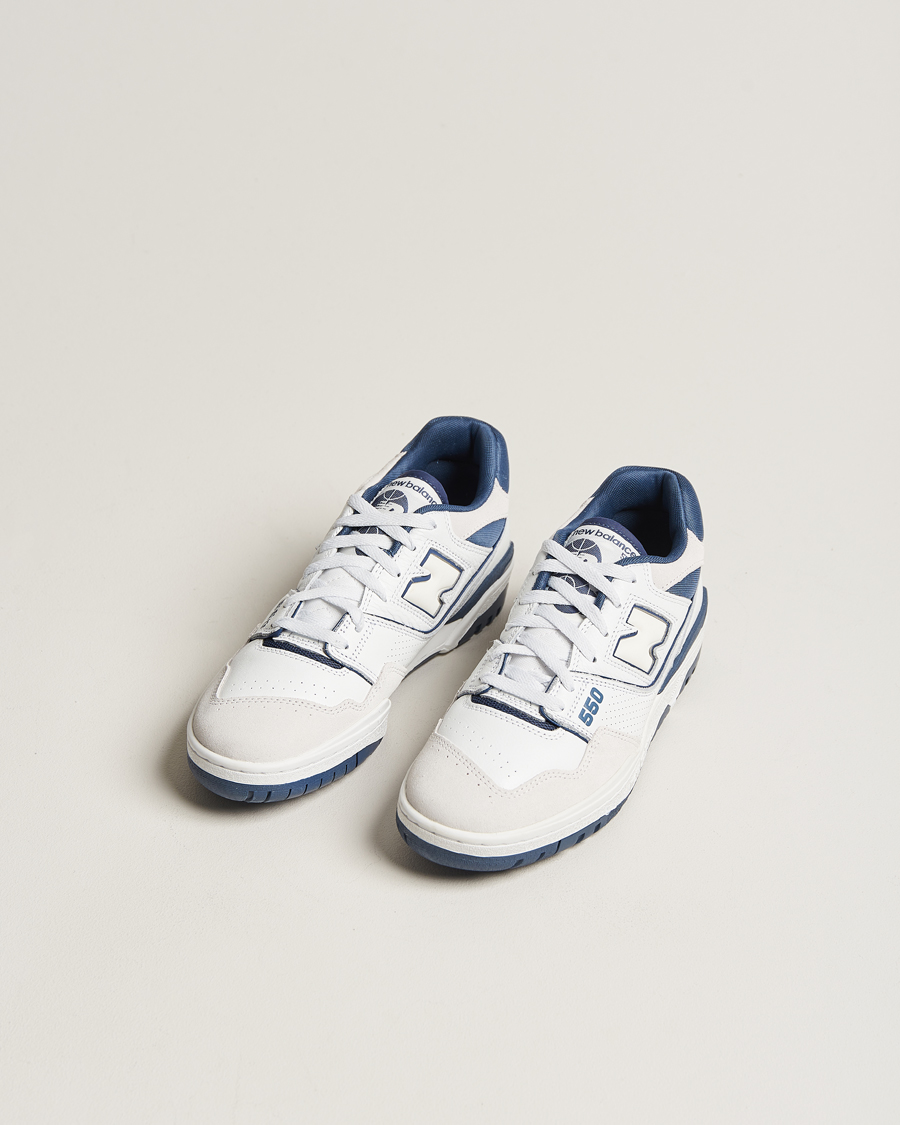 Herre | New Balance 550 Sneakers White/Blue | New Balance | 550 Sneakers White/Blue