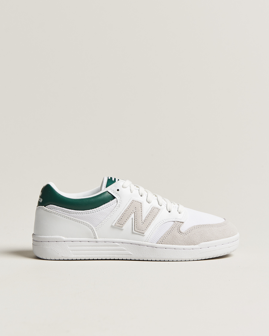 Herre | New Balance 480 Sneakers White/Green | New Balance | 480 Sneakers White/Green